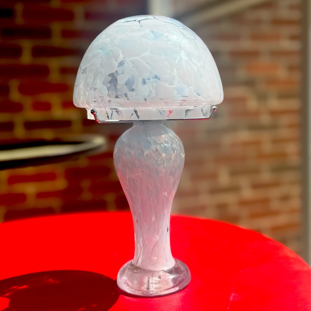 Royal Limited white Crystal Pedestal fairy light Votive Candle Lamp 8.5” Tall
